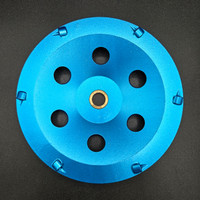 6 segment PCD  Cup Wheel(great for removal of heavy epoxy, coatings, mastic, glues or even fast stock removal of concrete.)
Also available in 5".