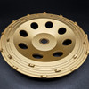 PCD Chip Cup Wheels designed with a high quality PCD providing fast production. (Excellent for removing thin mil epoxy coatings, paint, and mastic.)

Each PCD segment is on its own rail for stability to help hold the chips on the cup longer.

Optimum tool for removals.