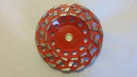 7" S Shaped Cup Wheel

Leaves smooth uniform finish.