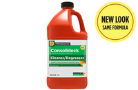 Consolideck Prosoco Cleaner/Degreaser will break down the toughest grease and grime. It Helps prepare the floor before polishing concrete.