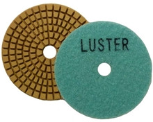 Boride 3" Luster Pad for Concrete polishing provides a Superior finish, high gloss, and velcro backing
