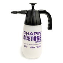  Chapin Acetone Sprayer line is specially designed and equipped for the Decorative Concrete Professional for use in staining with acetone-based dyes and other acetone only applications.
