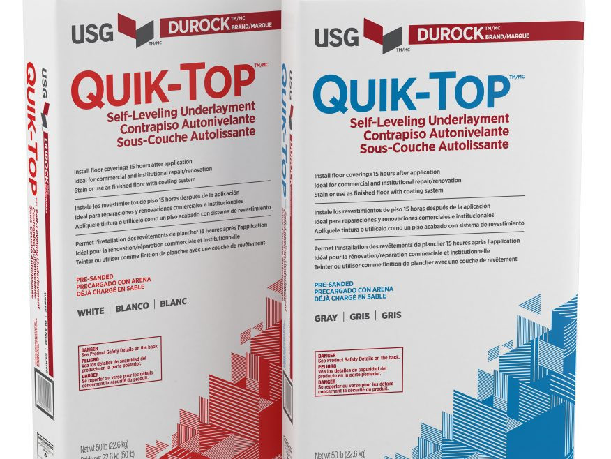 Ti Duplikere øretelefon USG Durock Quik-Top Self-Leveling Underlayment | bedrocksupplies.com