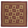 Ninepatch Star Twin Quilt Flat