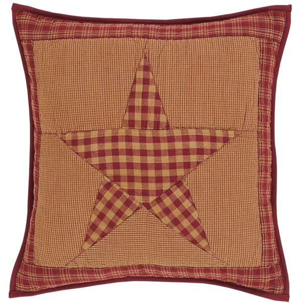 Ninepatch Star 16" Quilted Pillow