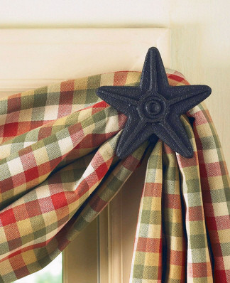 Black Star Curtain Hooks