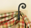Forged Scroll Curtain Hooks