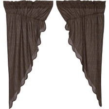 Kettle Grove Plaid Prairie Curtain Set