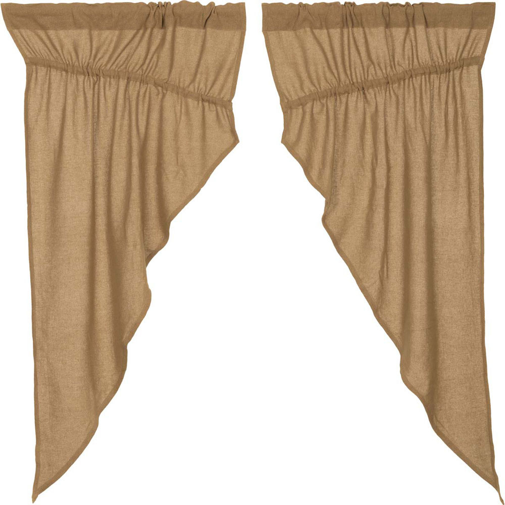 VHC Brands Burlap Prairie Curtain