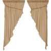 Tobacco Cloth Khaki Prairie Curtain Set