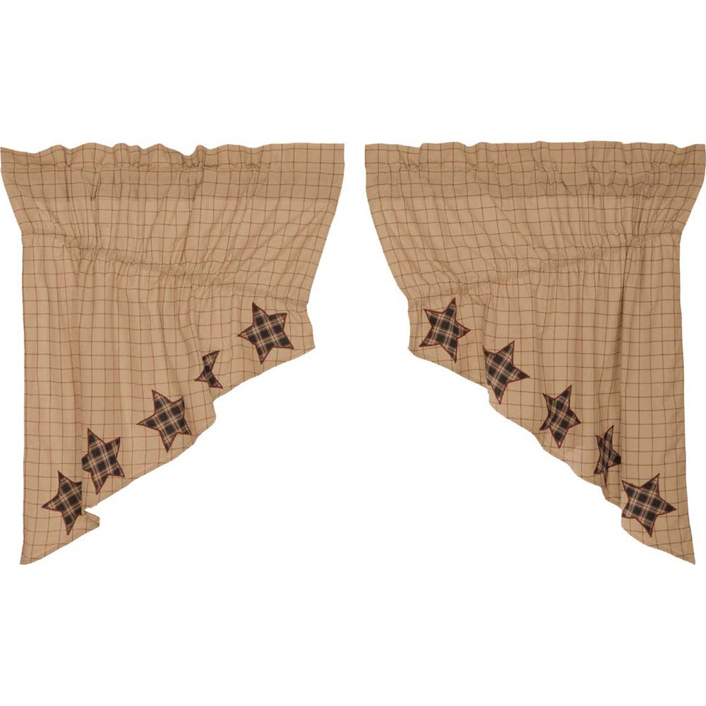 VHC Brands Bingham Star Applique Prairie Swag - Thumbnail 2