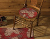Pinecone Hooked Chair Pad