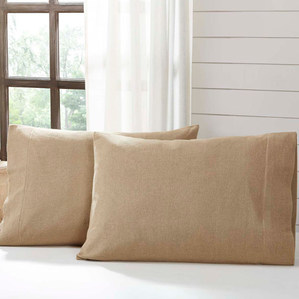 VHC Brands Burlap Pillowcase