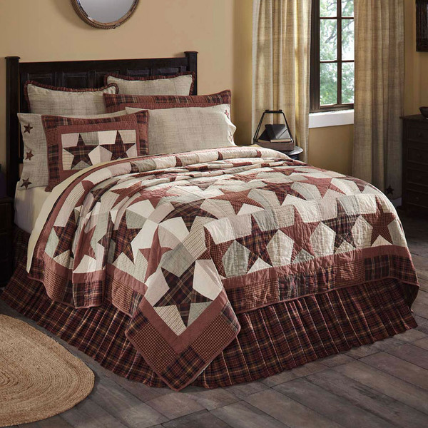 VHC BRANDS ABILENE STAR TWIN QUILT - top 70 X 90