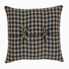 Black Check Pillow Fabric Reverse