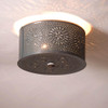 Round Ceiling Light in a Country Tin Finish