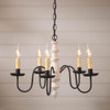 Country Inn 5-arm Chandelier - Vintage White