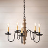 Country Inn 5-arm Chandelier - Pearwood
