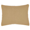 Burlap Natural Quilted Sham - Front