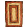 Russet Braided Jute Rectangle Rugs