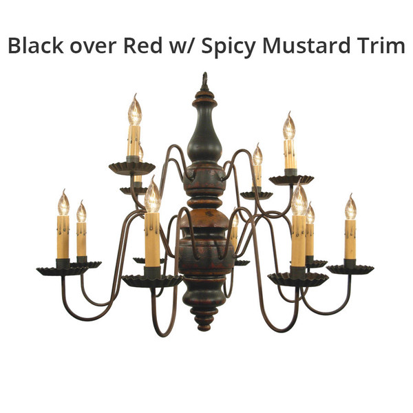 Black over Red w/Spicy Mustard Trim