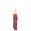 4" Burgundy Battery Operated Taper Candle with Timer
