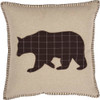 Wyatt Bear Applique Pillow 18" x 18" - Front