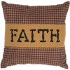 Heritage Farms Faith Pillow 12" x 12" - Front