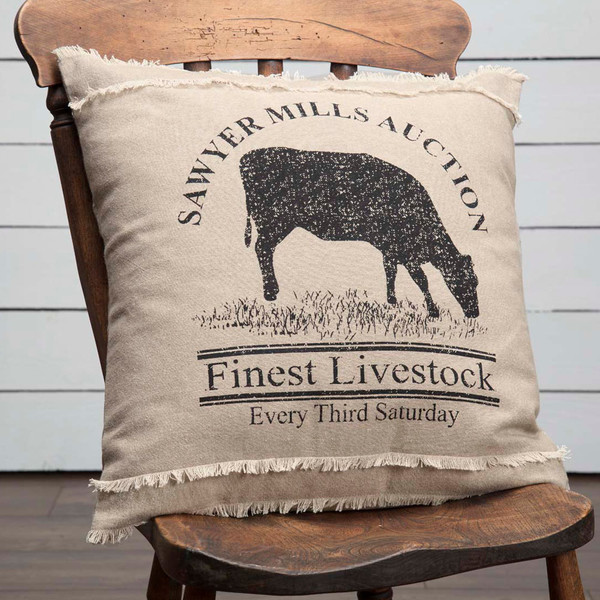 Sawyer Mill Cow Pillow