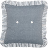 Sawyer Mill Blue Barn Star Pillow 18" x 18" - Reverse