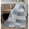 Sawyer Mill Blue Block Quilted Throw