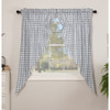 Sawyer Mill Blue Plaid Prairie Curtain Set