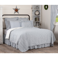 VHC Brands Sawyer Mill Steppdecke – Queen Größe 228x228 Cm, 100% Baumwolle, Patchwork-Design In Grau