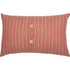 Sawyer Mill Red Farmhouse Pillow 14" x 22" - Reverse