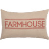 Sawyer Mill Red Farmhouse Pillow 14" x 22"