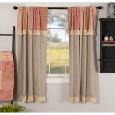 Sawyer Mill Red Short Panel with Attached Valance