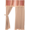 Sawyer Mill Red Panel Set with Attached Valance