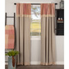Sawyer Mill Red Panel Set with Attached Valance
