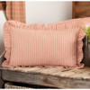 Sawyer Mill Red Ticking Stripe Pillow 14" x 22"