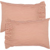 Sawyer Mill Red Ticking Stripe Pillowcase Set