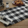 Wicklow Yarn Placemat Set - Black and Cream