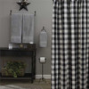 Wicklow Shower Curtain - Black and Cream