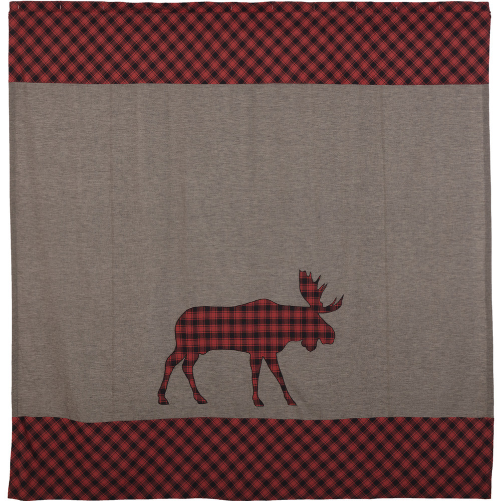 VHC Brands Cumberland Moose Shower Curtain