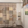 Sawyer Mill Charcoal Patchwork Shower Curtain