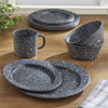 Granite Enamelware Soup Bowl Set- Gray