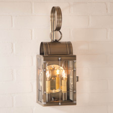 IRVIN'S HANOVER DOUBLE WALL SCONCE IN KETTLE shops BLACK