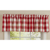 Wicklow Valance - Red and Cream