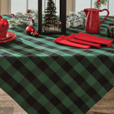 Wicklow Check Table Cloth - Forest