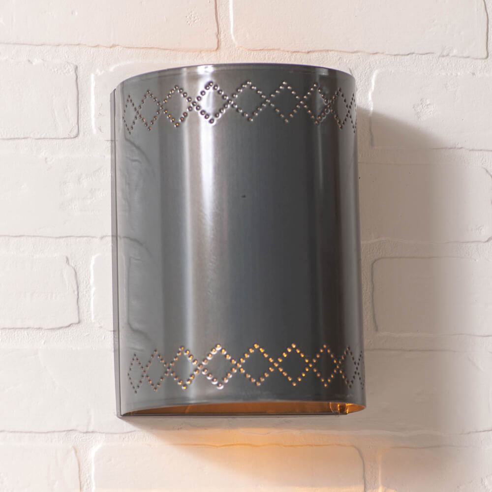 Chisel Wall Sconce Light in Country Tin