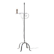Wrought Iron Floor Lamp with Flame Tip